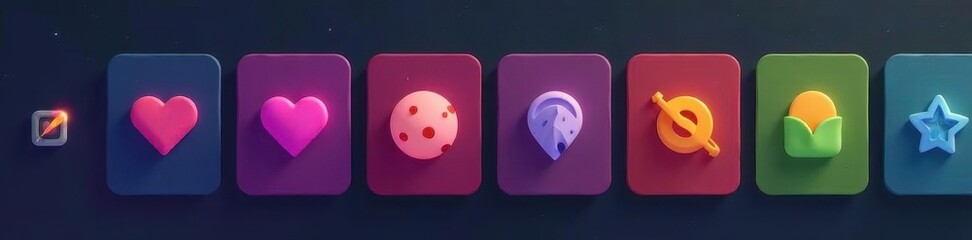 Minimalist user profile, consistent icon style, simple buttons, buttons, layout, UX