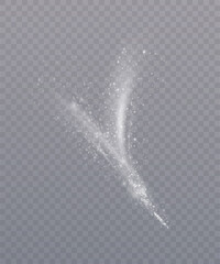 Wall Mural - magical glow. the light effect sparkles in a curved path, sparkling with a shiny magical textured sh