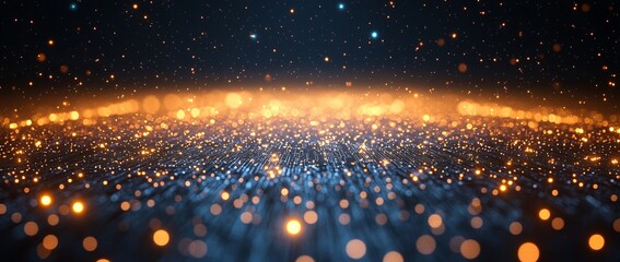 Wall Mural - a blue and white image of a network of lines and dots, blue technology background with circuit board