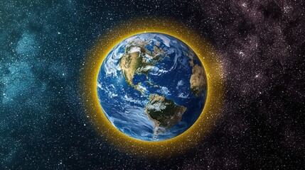 exploration of earth from space cosmic view stunning visual galactic environment awe-inspiring conce