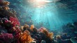 © ORG - Underwater coral reef scene with colorful fish tropical ocean nature photography vibrant environment serene viewpoint marine life