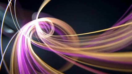 Wall Mural - dynamic light trails: abstract streaks of vibrant light dance across a dark canvas, weaving a mesmer