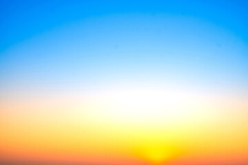 Wall Mural - beautiful , luxury soft gradient orange gold clouds and sunlight on the blue sky perfect for the bac