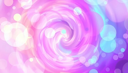 Wall Mural - Abstract swirling nebula of overlapping translucent circles in vibrant, pastel hues, circles, swirl