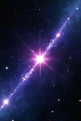 Wall Mural - a close up of a star in the sky with a bright star in the background