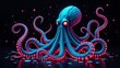 © Black - Tech savvy octopus