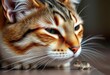 © Aumporn - Close-up of a house cat intently watching a small mouse, stalking, wild
