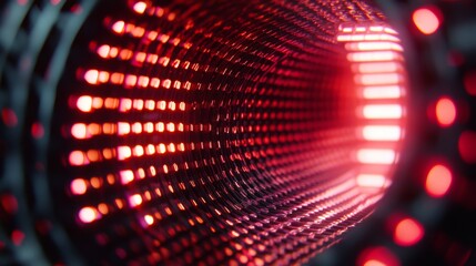 A glowing digital fingerprint is displayed with light trails and binary code on a reflective surface, symbolizing hightech security
