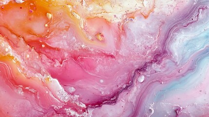Poster - Colorful abstract swirl of paint creating a vibrant artistic background : Generative AI