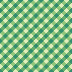 Wall Mural - gingham seamless pattern.checkered tartan plaid repeat pattern in green.geometric vector illustratio