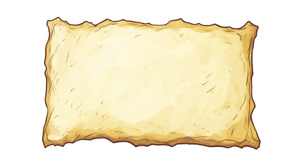 Aufkleber - Distressed Parchment Rectangle with Torn Edges - Vector Graphic Illustration