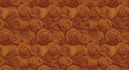 Aufkleber - Abstract swirls pattern background in brown and orange colors