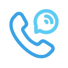 Poster - Phone Call Icon Representing Voice Communication
