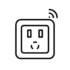 Poster - Power Outlet Icon Representing Smart Electrical System