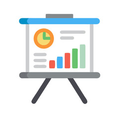 Aufkleber - Presentation Board Icon Representing Data Visualization