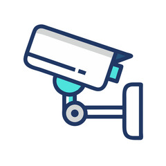 Aufkleber - Security Camera Icon Representing Surveillance Monitoring