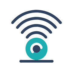 Poster - Wi-Fi Icon Representing Internet Access Availability and Wireless Connectivity