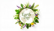 © Vera - Globe made of plants and flowers showcasing Earth Day, eco-awareness