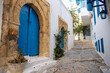 © Danita Delimont - Sidi Bou Said, Tunisia, Africa. A charming alleyway in a town near the Mediterranean.
