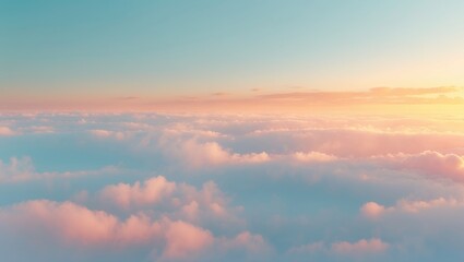 Wall Mural - colorful sunset and clouds in a twilight sky