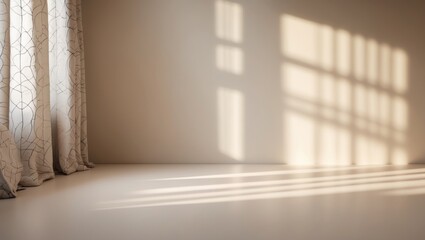 Poster - Simple abstract soft light beige backdrop for showcasing products.