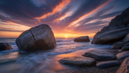 Aufkleber - Intense coastal landscape