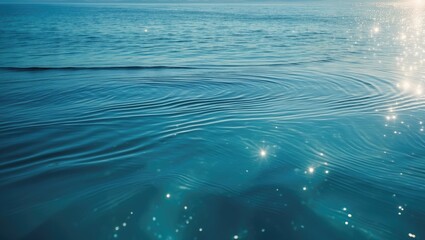 Wall Mural - tranquil calm sea water surface