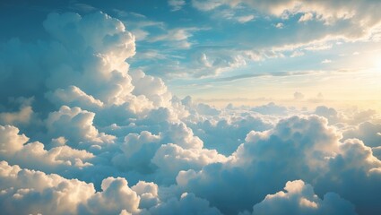 Wall Mural - Clouds of a storm. Aerial perspective. Explore my complete cloud collection.
