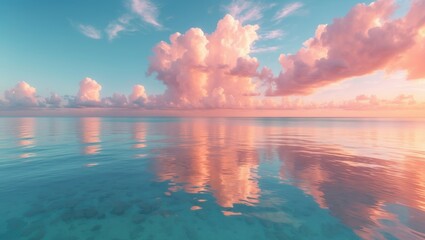 Wall Mural - background of sky during sunset. nature composition.