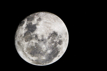 Wall Mural - the waning gibbous on april 15 2025 has an illumination of 94%