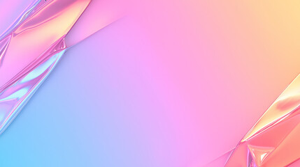 Wall Mural - holographic gradient background: abstract holographic foil with vibrant gradient colors, creating a 