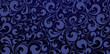 © IchdaAlimul - Seamless pattern white swirls dark blue colors background from a floral ornament for Fashionable modern wallpaper or textile, book cover print, patterned fills, webs pages, surface texture designs
