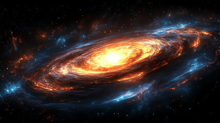 a surreal black hole with a glowing dot at its pitch black core, vivid accretion disk swirling, ligh