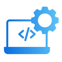 web development gradient icon