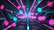 © donny - Holographic Neon Bokeh Light Spectrum Background