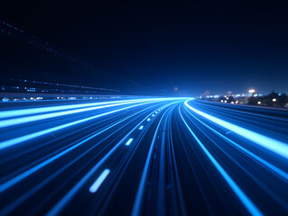 Wall Mural - high speed technology concept background, light abstract background, image of speed movement on the 