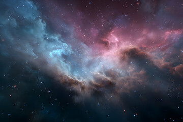 Wall Mural - Stunning Cosmic Nebula with Bright Stars
