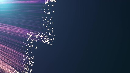 Wall Mural - a glowing digital supernova energy burst in a sci-fi visual style