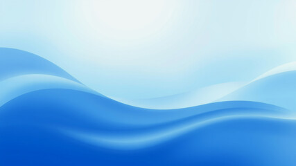 Wall Mural - abstract light blue wavy landscape background image