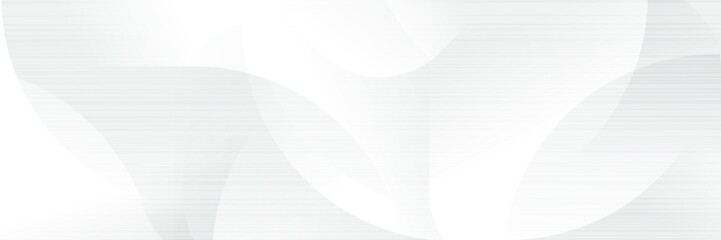 Wall Mural - abstract white geometric banner design background.