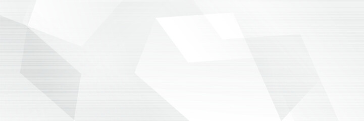 Wall Mural - abstract pattern white geometric banner design background.