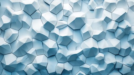 Wall Mural - Abstract polygonal mosaic pattern with cool blue tones for modern design