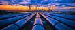 © Luvpix - Industrial Pipeline Network at Sunset (1)