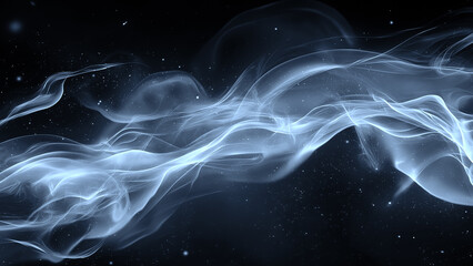Wall Mural - texture of burn blue fire with particles embers. flames blaze fire flame overlays on isolated backgr