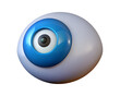© SM - Abstract 3d render of a stylized eye with blue iris on black