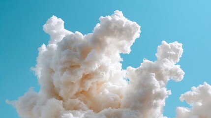 Aufkleber - Abstract cloud formation against a clear blue background evoking a sense of tranquility and natural beauty