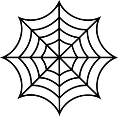 Spider Web Vector | Halloween, Gothic & Nature Inspired Decorative Icon