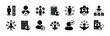 © Vilogsign - Soft skills icon vector set. Containing ability, communication, empathy, leadership, assertiveness, personality, list, connection, work ethics, personal, creativity, certification. Illustration