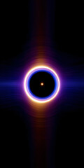 Wall Mural - cosmic abyss: glowing black hole illustration, dark core energy art, celestial phenomenon image, spa
