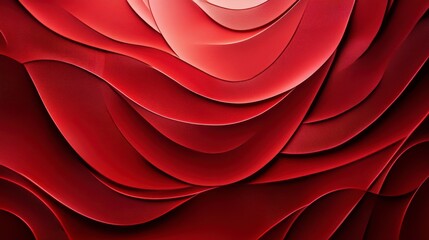 Poster - Abstract red wave pattern background.